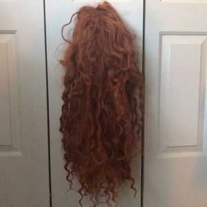 Princess Merida Curly Red Costume Wig